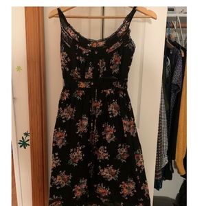 vintage elegant and airy black dress